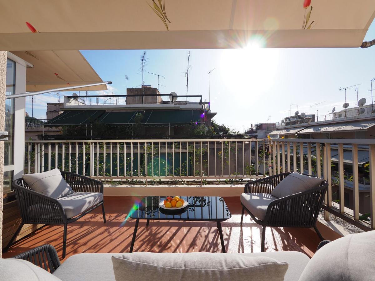 Sophia'S Penthouse Apartment With Jacuzzi And Acropolis View From Big Terrace Афіни Екстер'єр фото